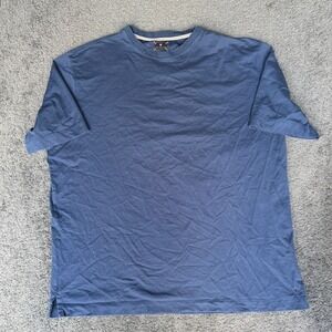 Left Coast Tee Mens‎ XL Navy Blue 100% Pima Cotton Short Sleeve Crewneck T-Shirt